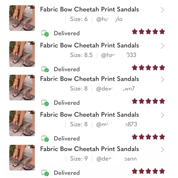 Fabric Bow Cheetah Print Sandals - Picture 8 of 9